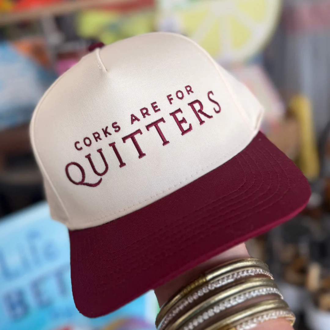 Corks Are For Quitters Trucker Hat – Adult Preorder