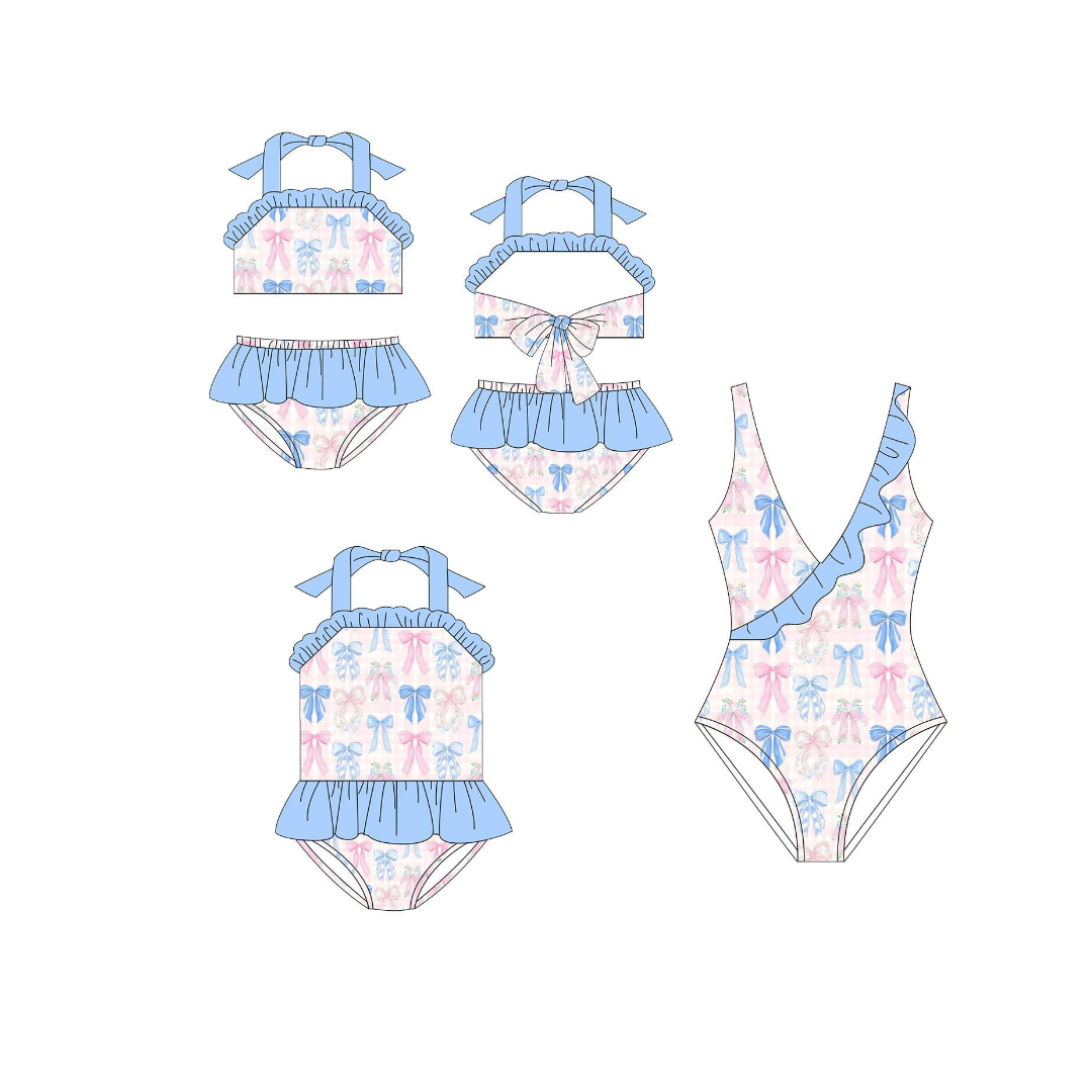 Pastel Bow Swim Collection – Preorder 027