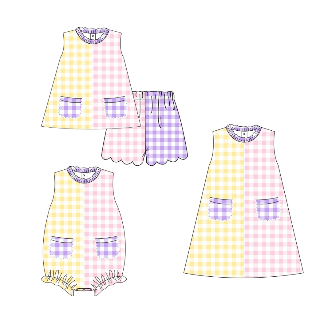 Colorblock Gingham Collection - Preorder 066