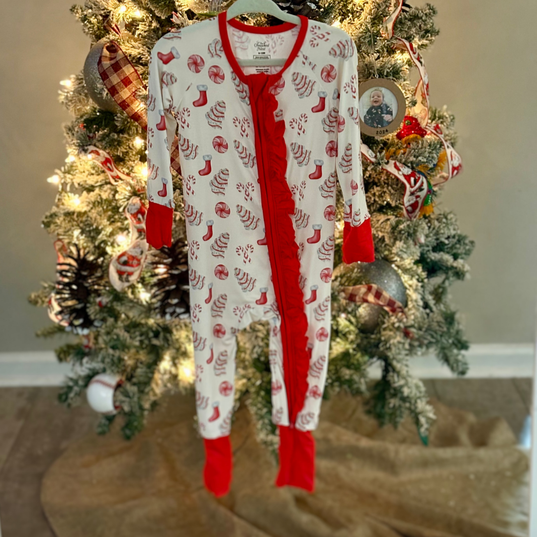 Stocking full of Christmas Cake - Kids Zippy w/ Ruffle