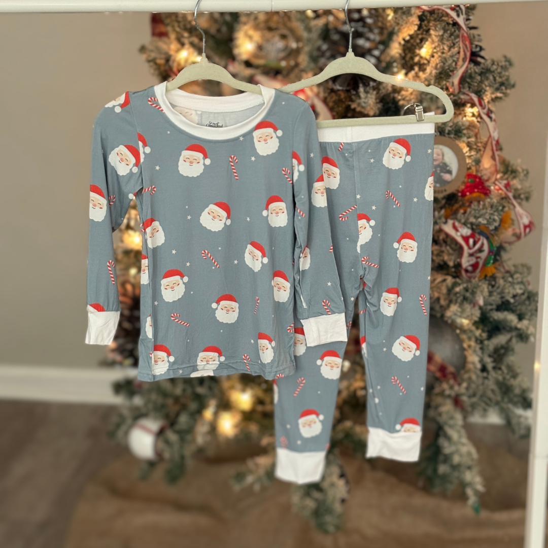 Here Comes Santa (Sage) - Kids 2 Piece Set