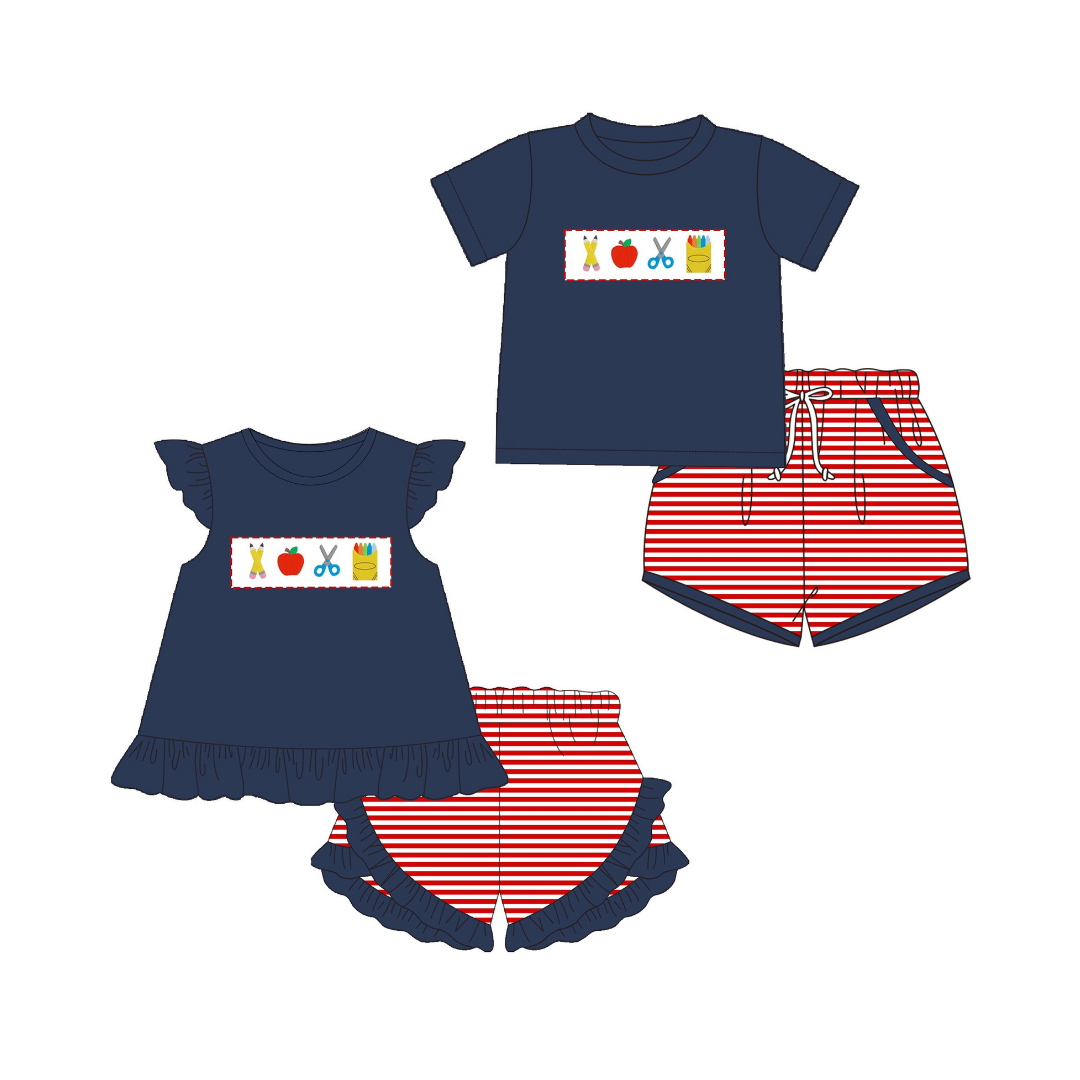 School Essentials Sibling Shorts Set – Preorder 032