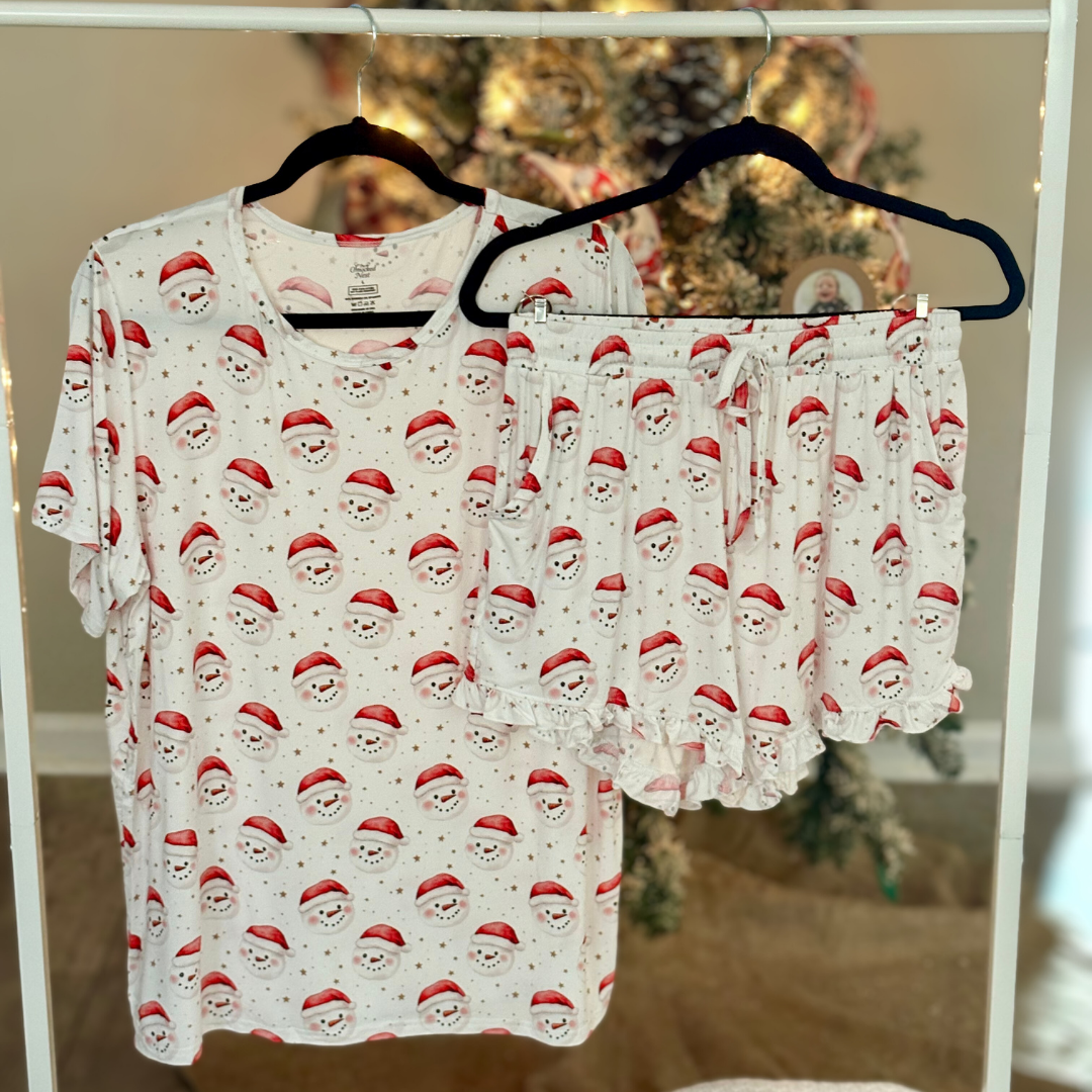 Jolly Little Snowman - Women's Short Set