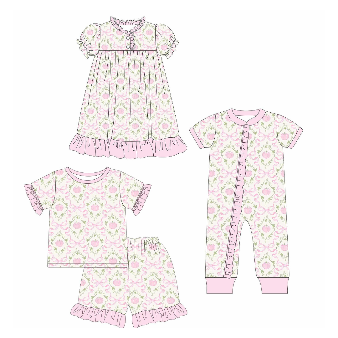 Sweet Dreams Pumpkin Pajama Set - Preorder 042