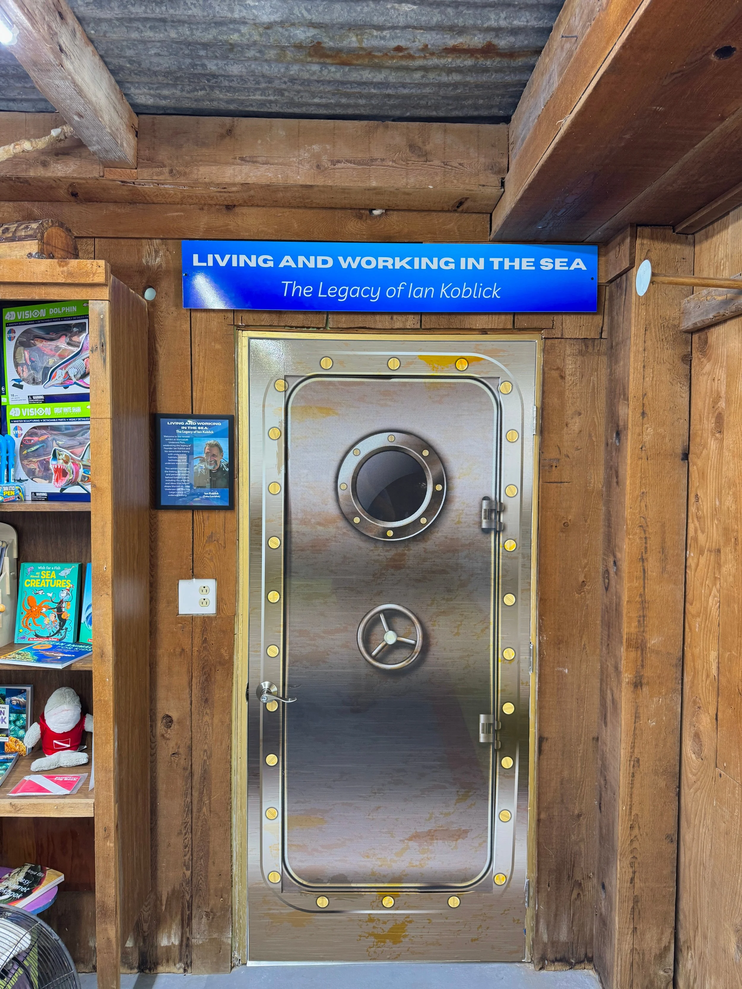 The entryway to the Legacy of Ian Koblick exhibit