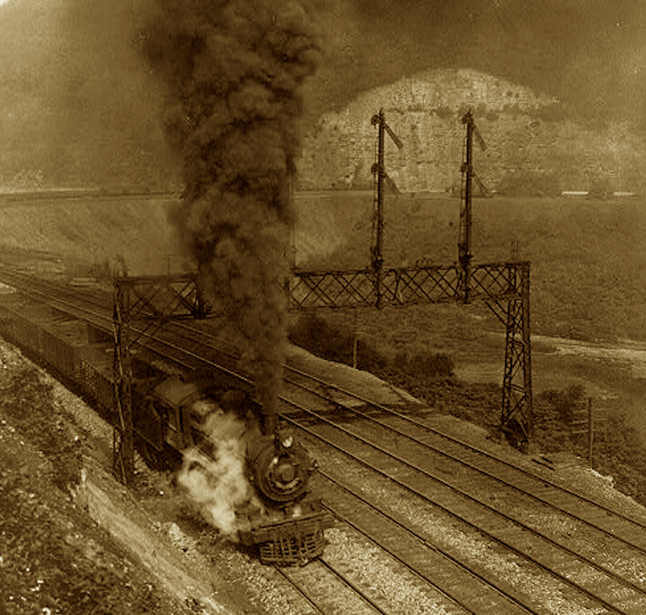 To conquer the mountain, they bent the track tight,
A sweeping rail loop was a marvelous sight.
Pickaxes and muscle shaped every bend,
A curve that made railroads ascend and transcend.
Trains still ride proud on this engineered grace,
The Amphitheate