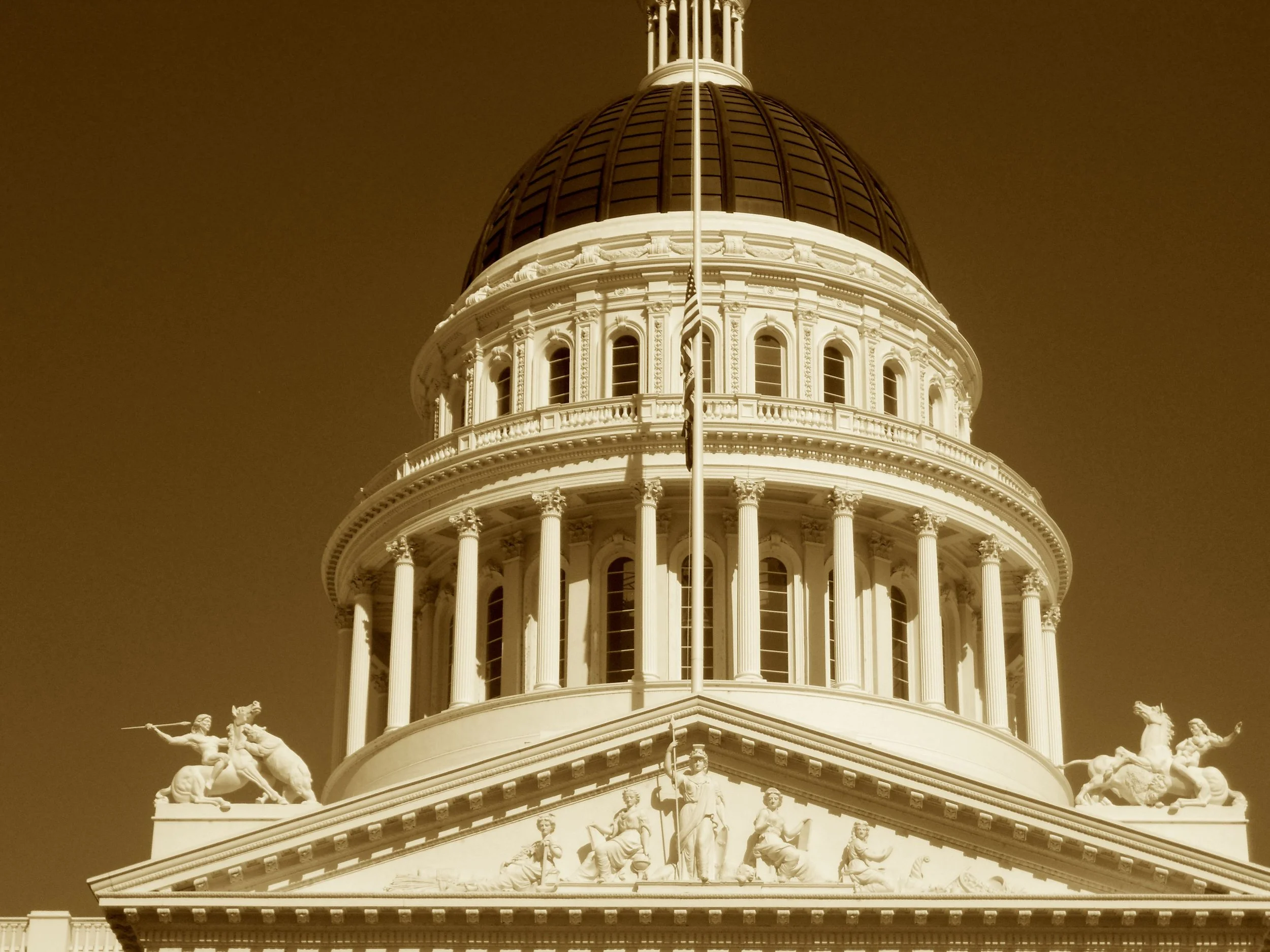 From muddy streets to marble hall,
They built a dome to rule them all.
Though rivals tried to steal the seat,
Sacramento stayed elite.
A western echo, proud and tall—
Of D.C.'s domed and gilded call.