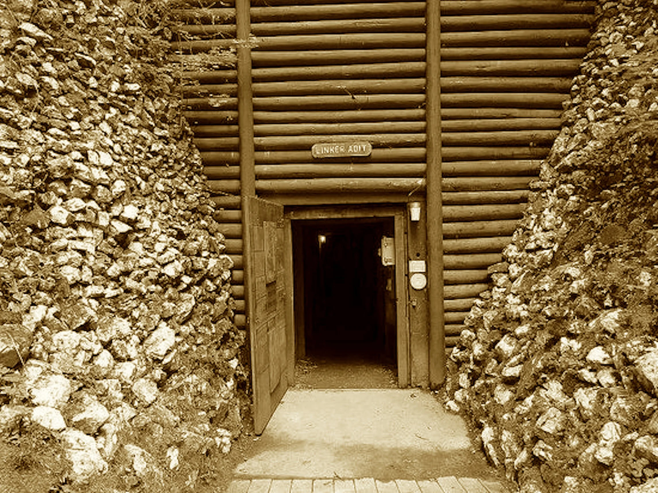 A doorstop once of golden gleam,
Became the start of miners’ dream.
Where quartz was crushed and gold set free—go dig this tale of history.