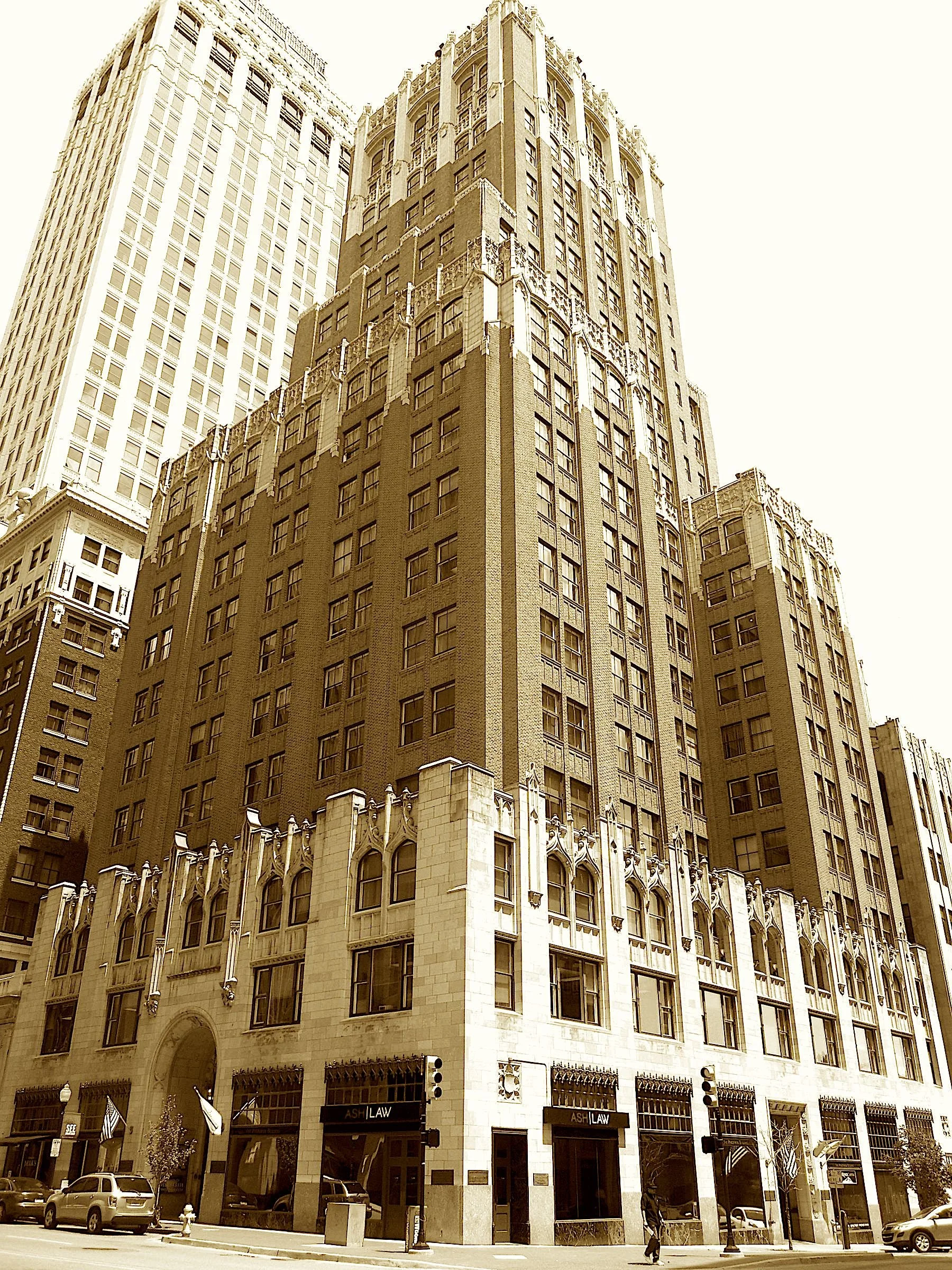 Waite Phillips struck oil, then riches amassed,
Then built this grand Gothic to make the wealth last.
Its Deco details and golden crown high,
Mark Tulsa’s ambition against a blue sky.
Inside, his suite on the twentieth floor—
Still waits like he left