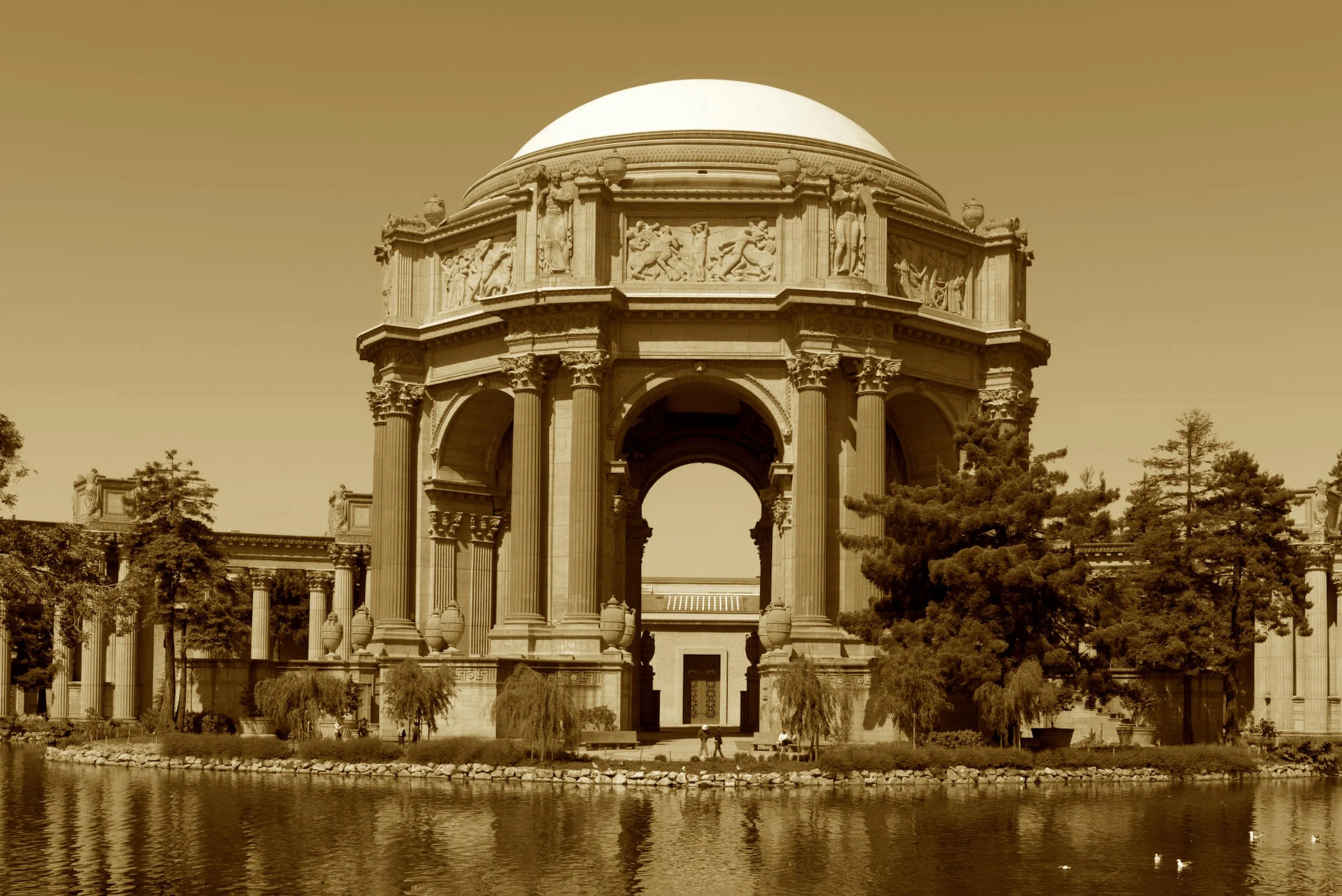 The fair was built to rise and fall—
But one grand dome would outlast all.
Its colonnades, serene and still,
Reflected art and western will.
Though towers crumbled, crowds moved on—
This palace stayed when all was gone.