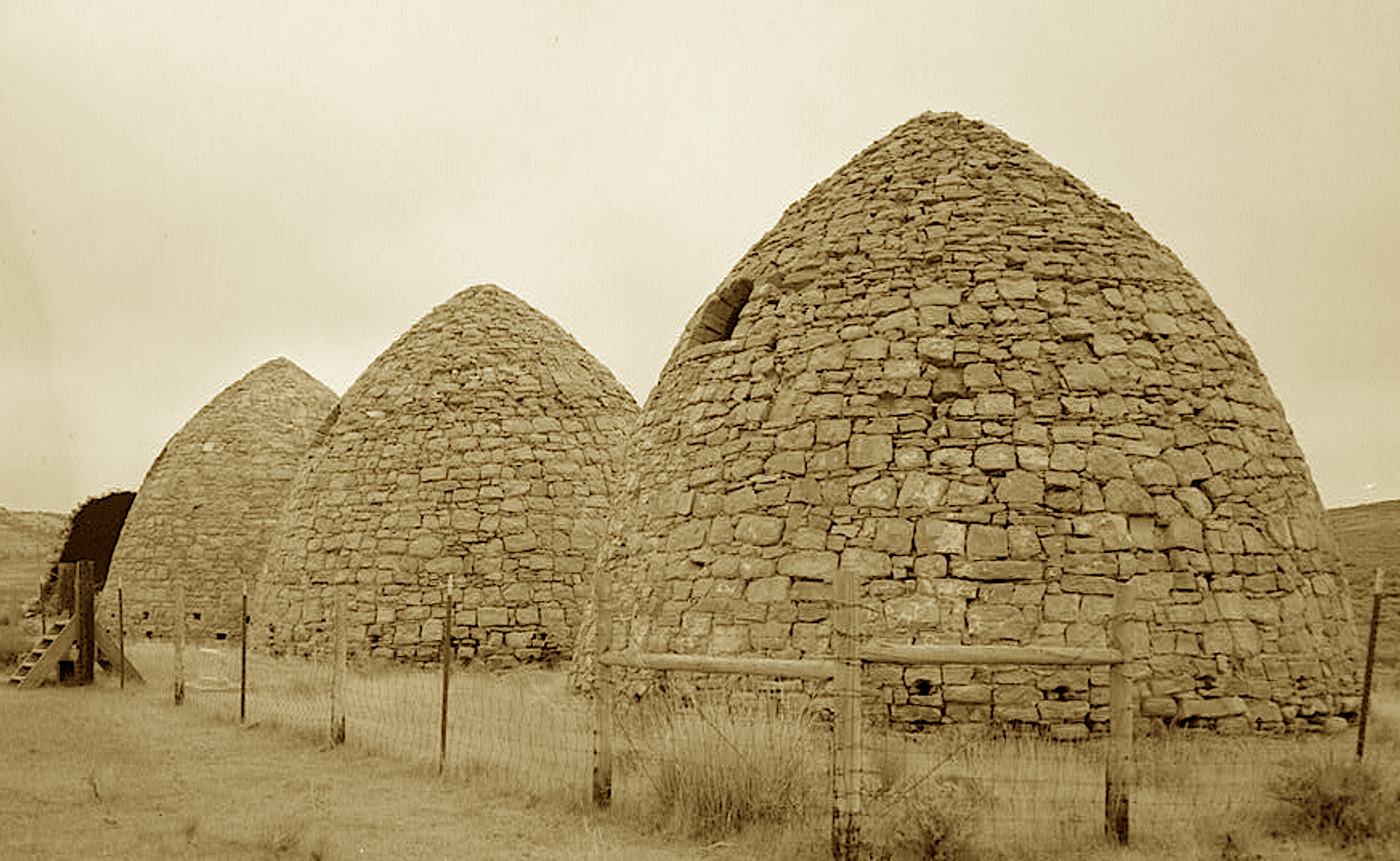 Where wood turned to gold in the form of black dust,
And kilns baked the fuel that the smelters could trust.
Now beehives of stone where the piñons once burned—
Seek Byrne’s old ovens where the town never returned.