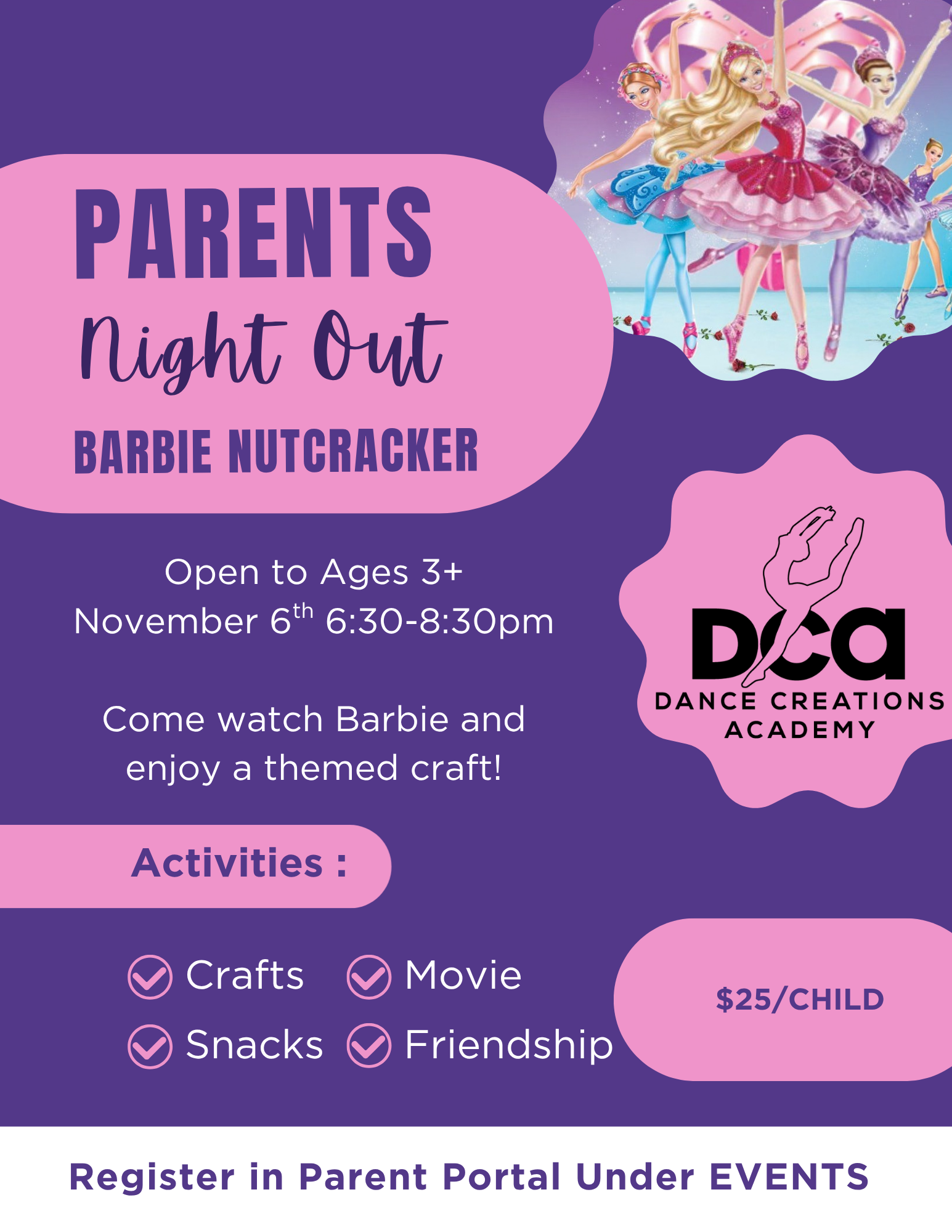Parent Night Out: Barbie Nutcracker