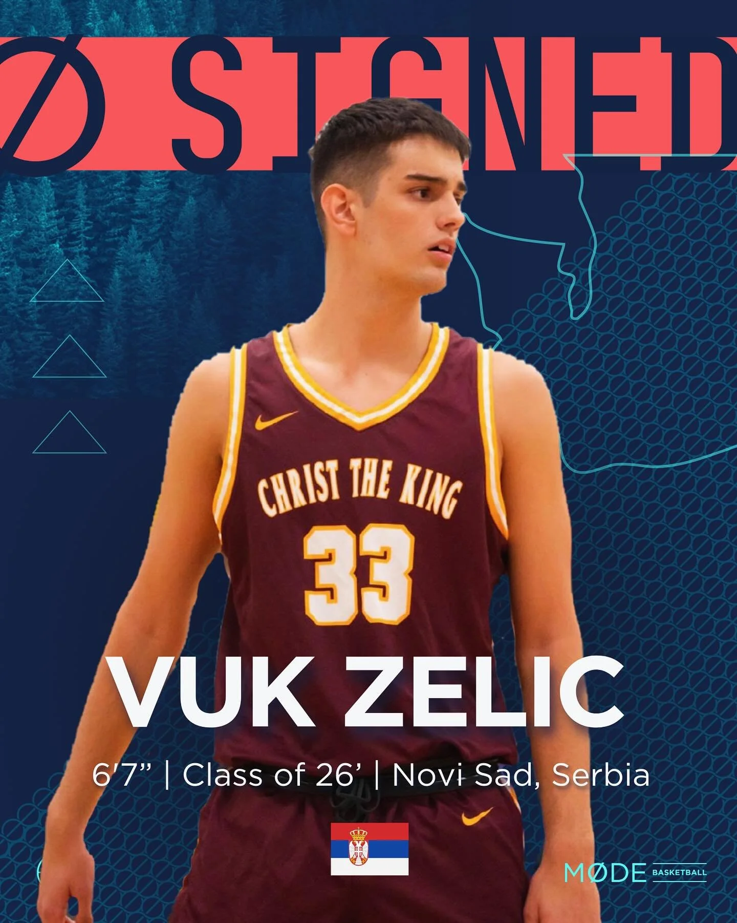 Welcome to M&Oslash;DE Prep basketball Vuk Zelić! 

Vuk comes to us from Serbia, playing last season at the Christ the King HS in NYC.  This team-first, do-it-all 3-man with an uber-high ceiling should make an immediate impact on our success. 

Welco