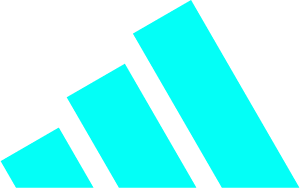 Close-up of a stylized, abstract blue and black geometric design.