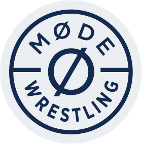 Logo of MOØDE Wrestling with the text arranged in a circular design.