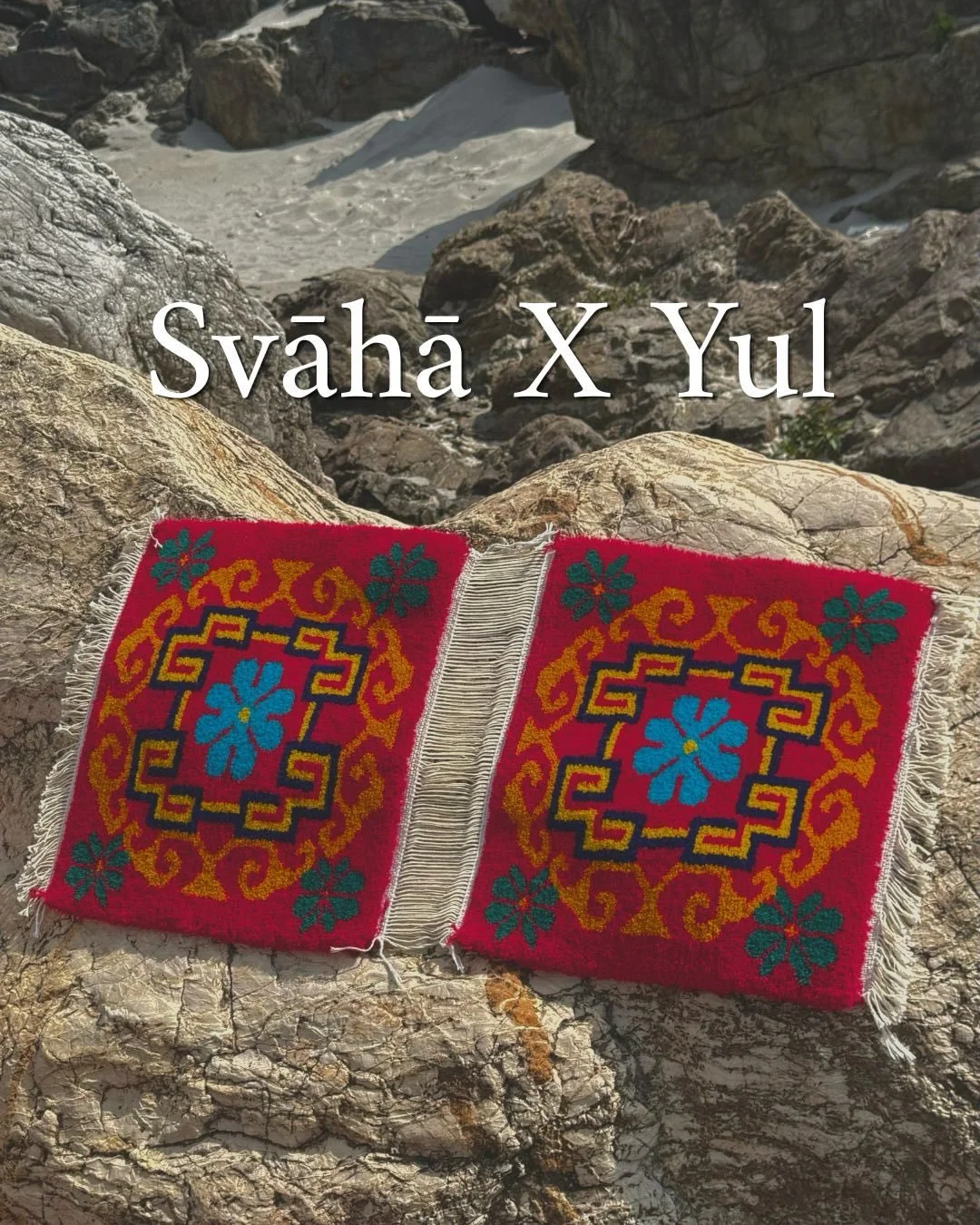 We welcome you to the Svāhā X Yul collaboration - bringing the spirit of Himalayan indigenous craft into our homes and sacred spaces. 

Each mat is handcrafted by female tribal artisan hands carrying ancestral wisdom &amp; knowledge. 

They are perfe