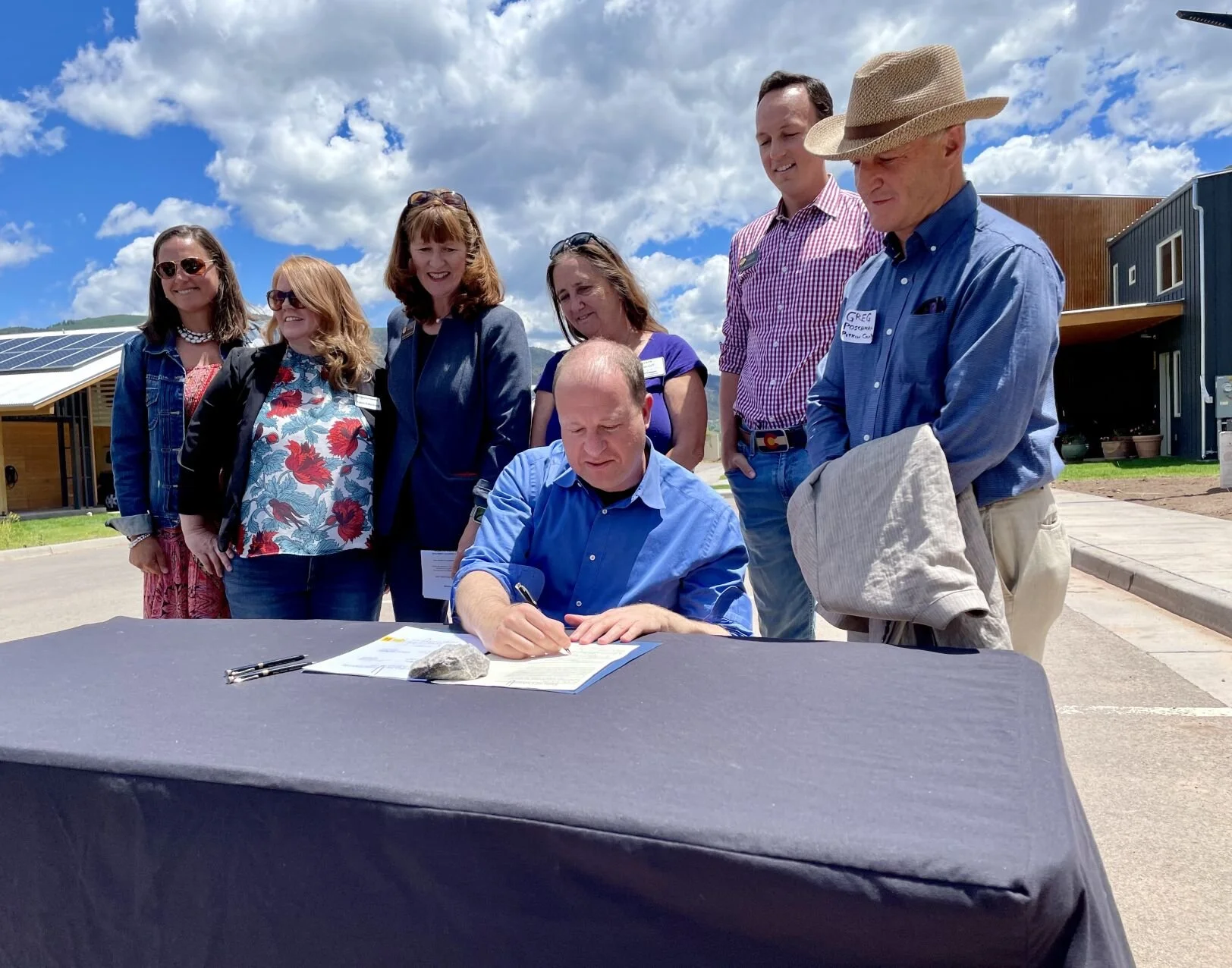 Gov. Jared Polis makes stop in Basalt for two bill signings