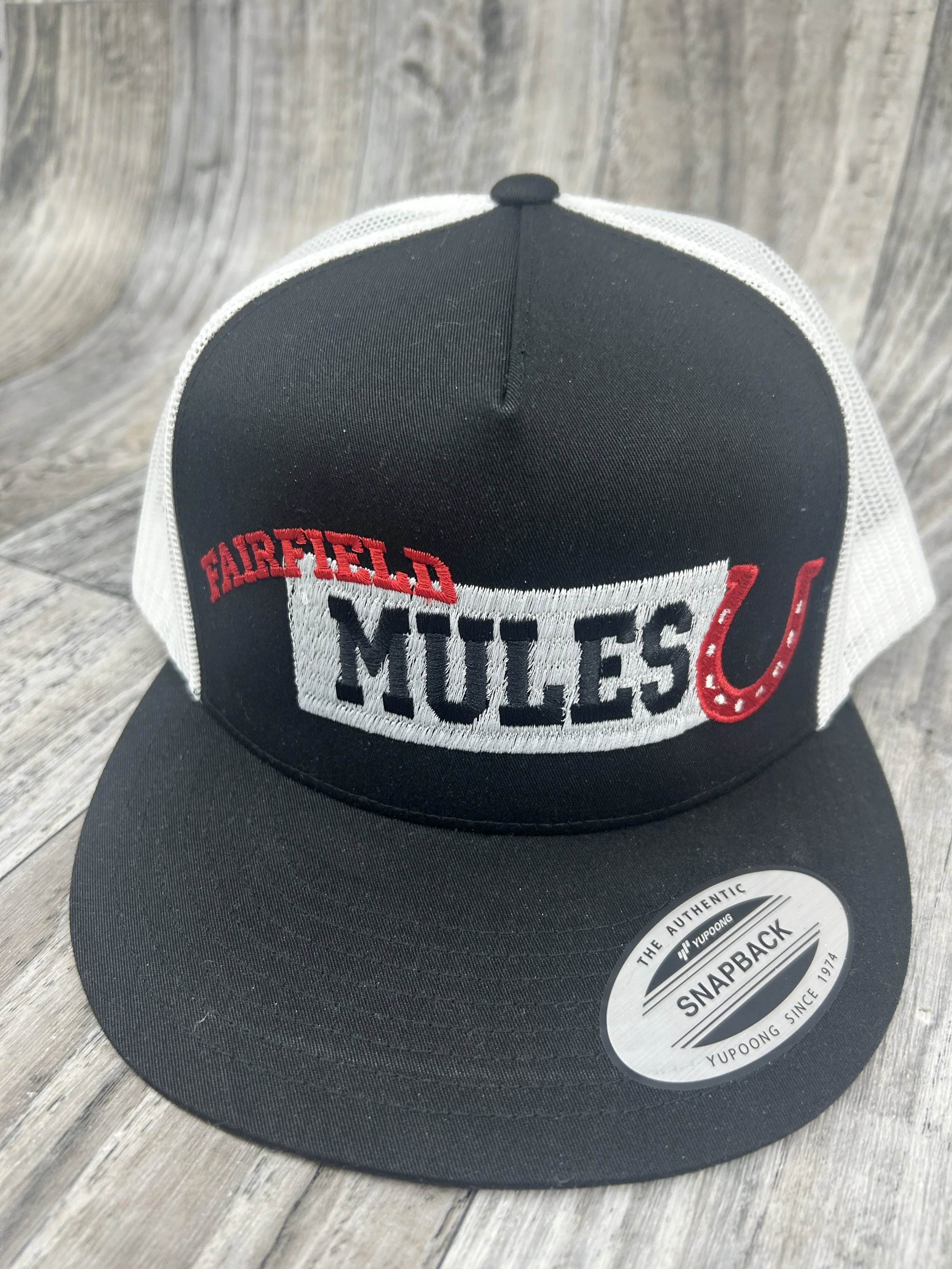Fairfield Mules Embroidered Snapback Cap