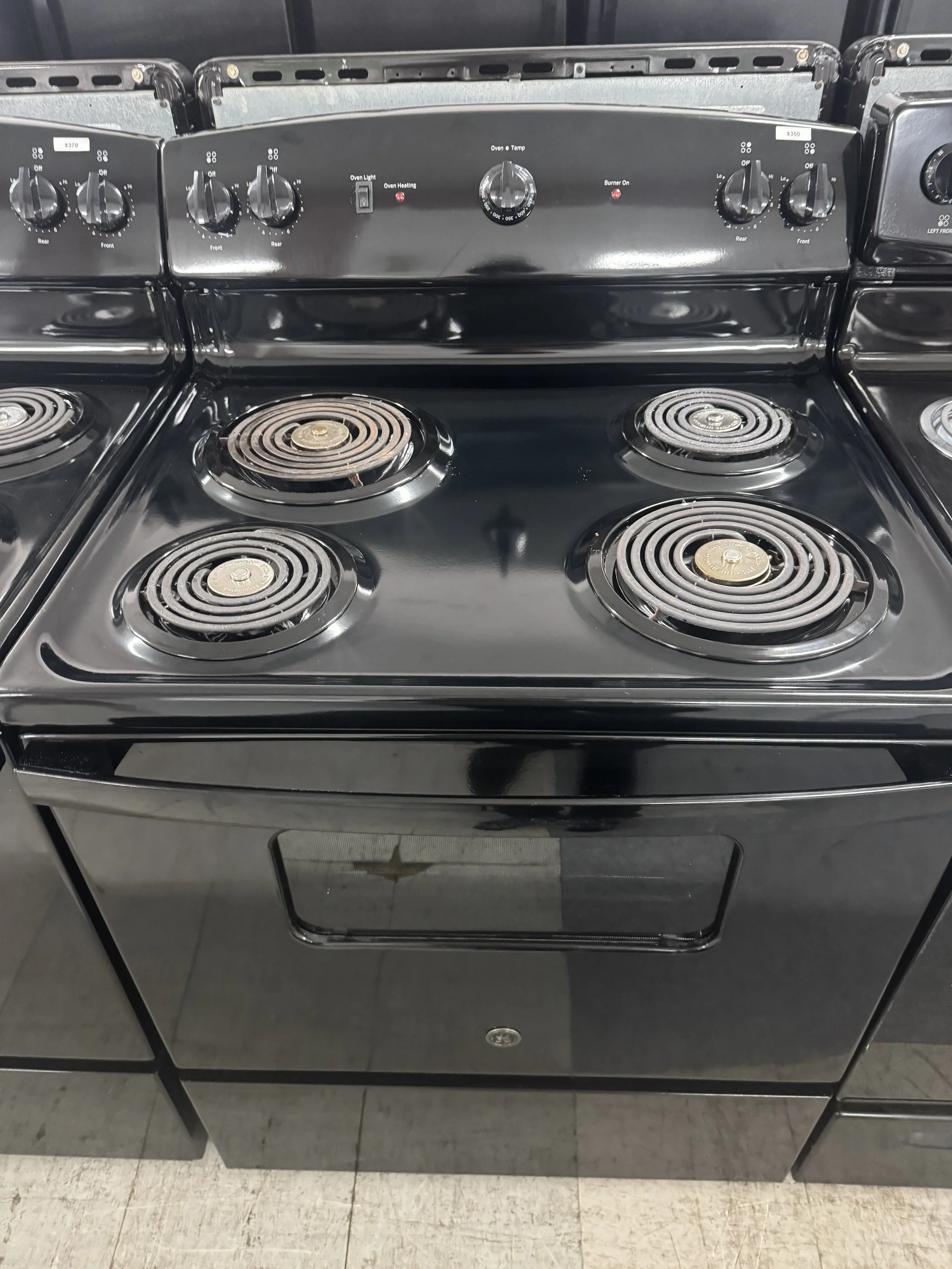 GE Black Electric Range