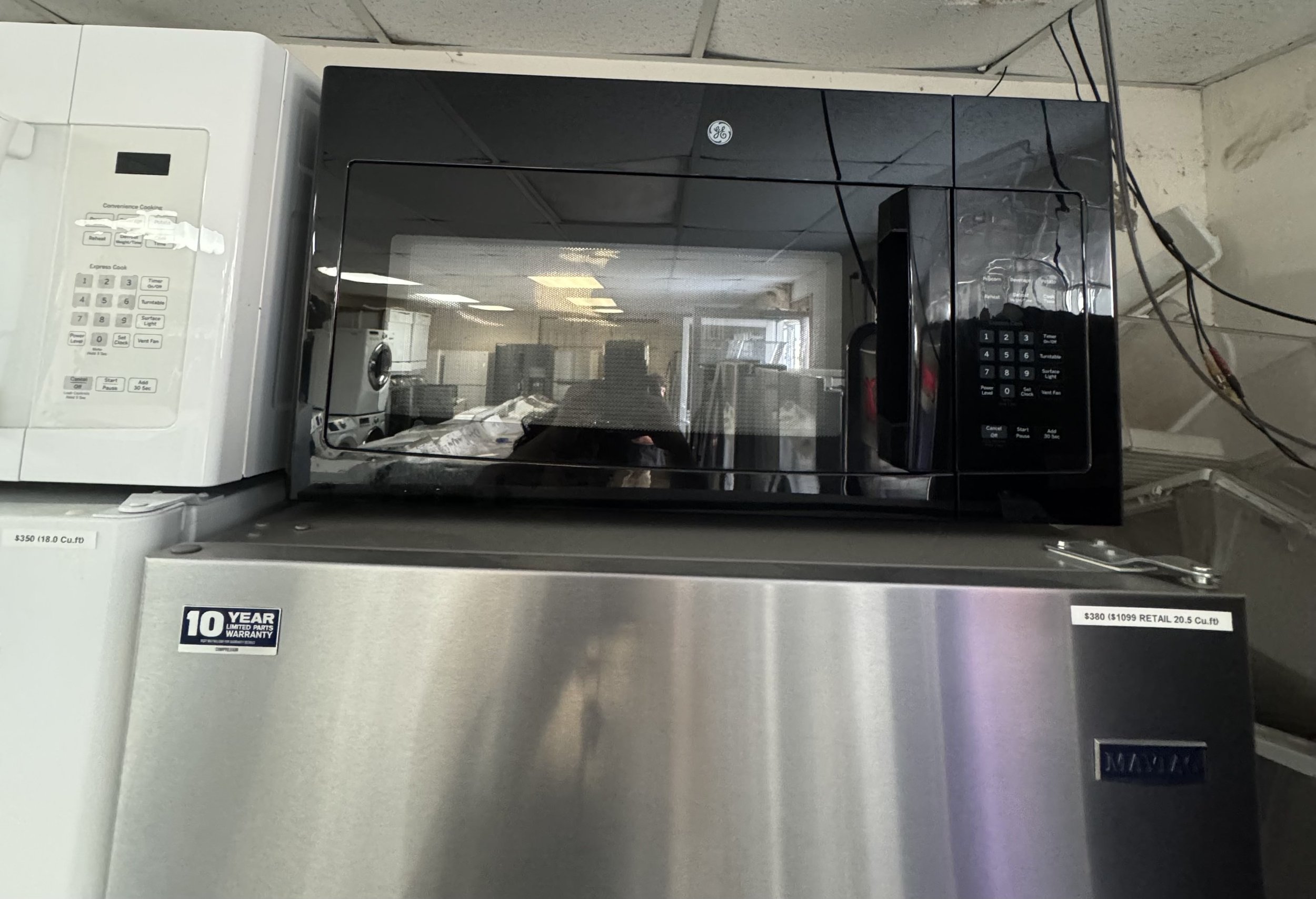 GE Over the Range Black Microwave