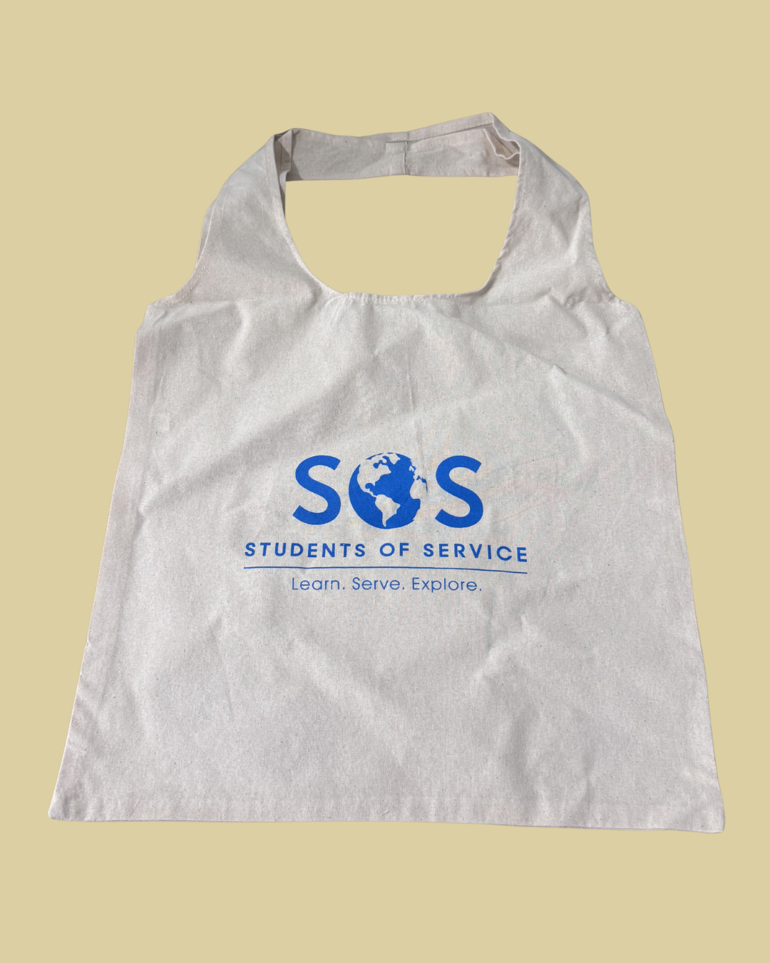 Cream Cotton Shopper Tote