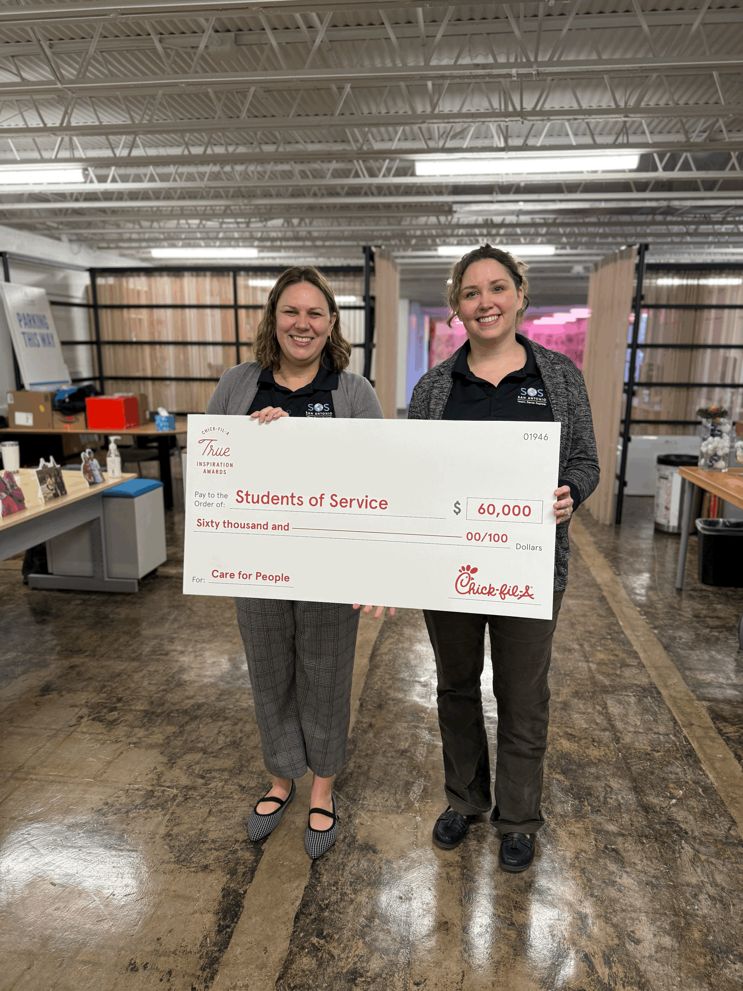 Students of Service Awarded $60,000 Chick-fil-A True Inspiration Award Grant 