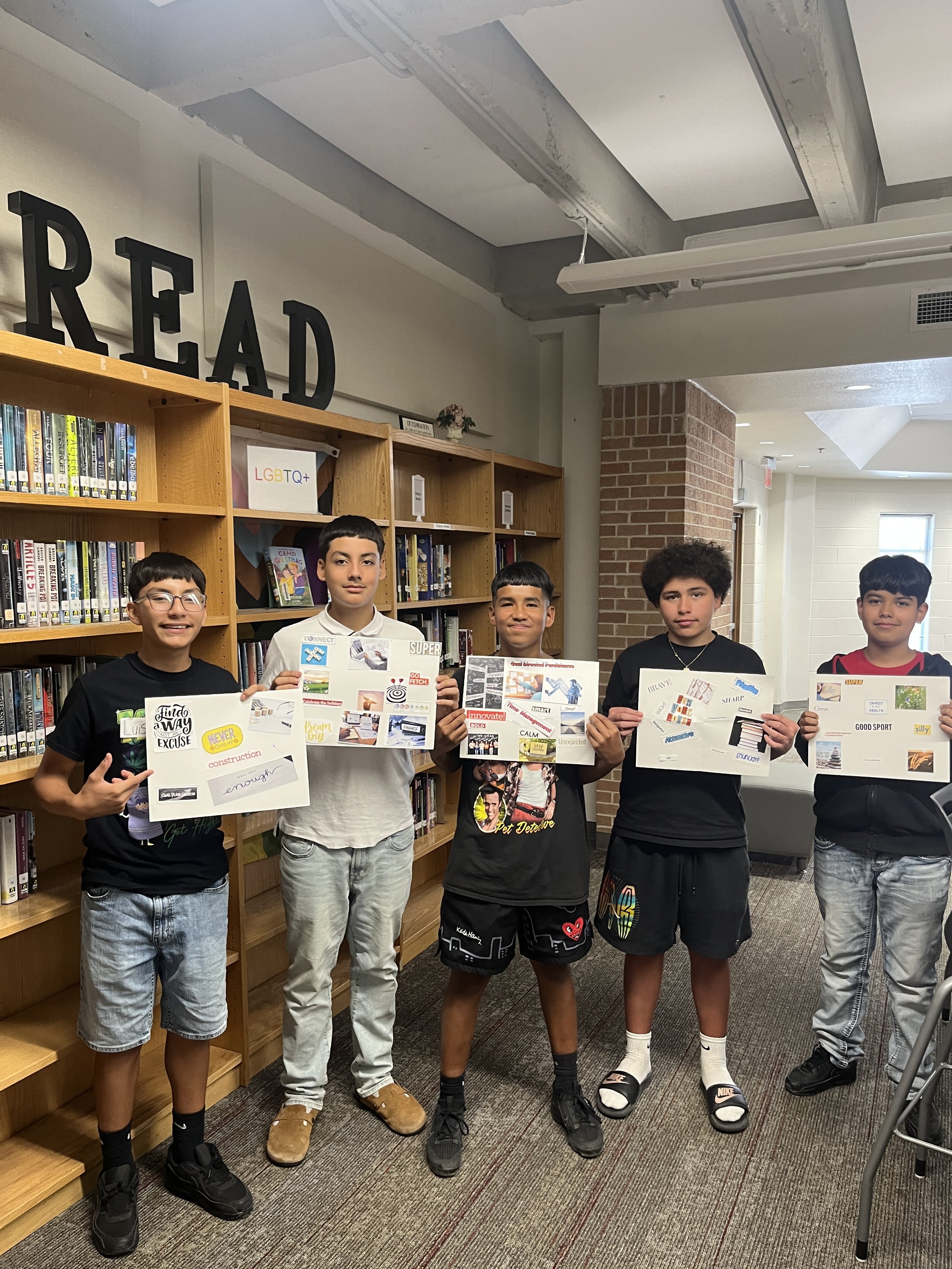 Students show off their vision boards