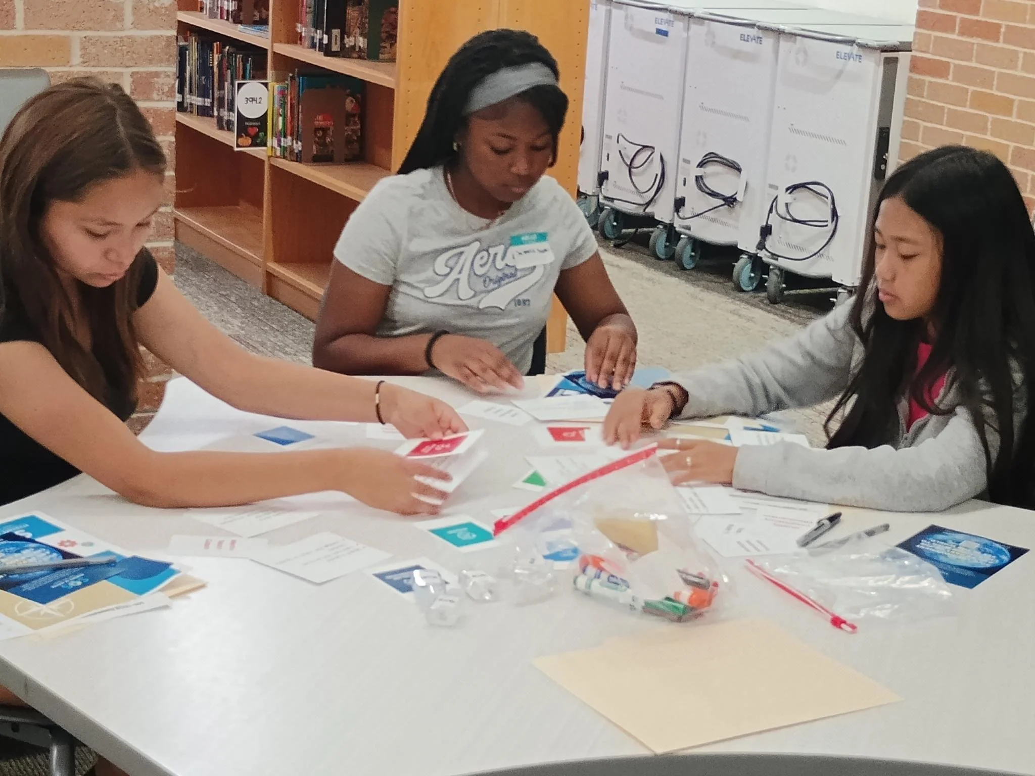 Students complete strengths assessment activity