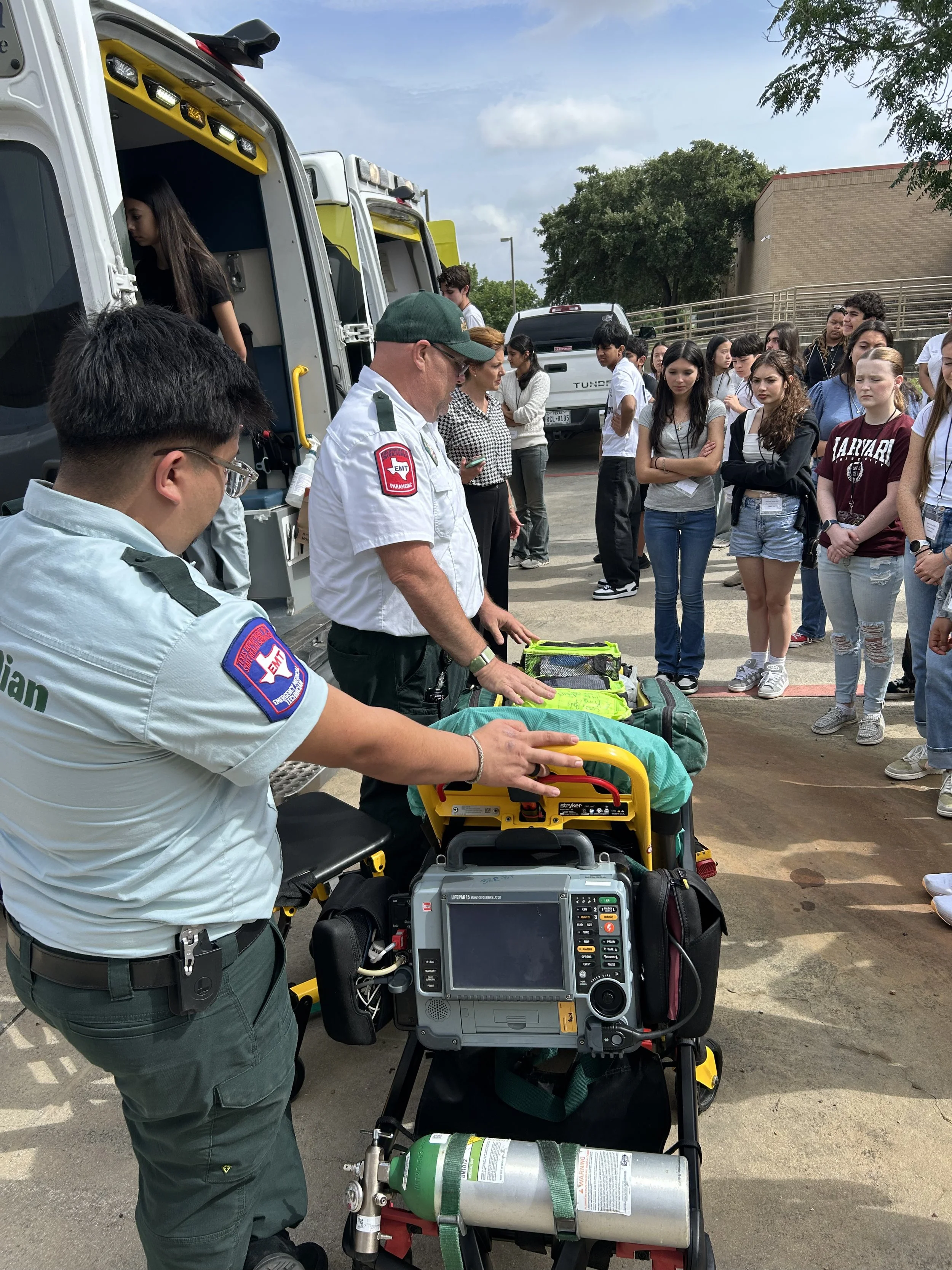 Students learn from EMT industry professionals