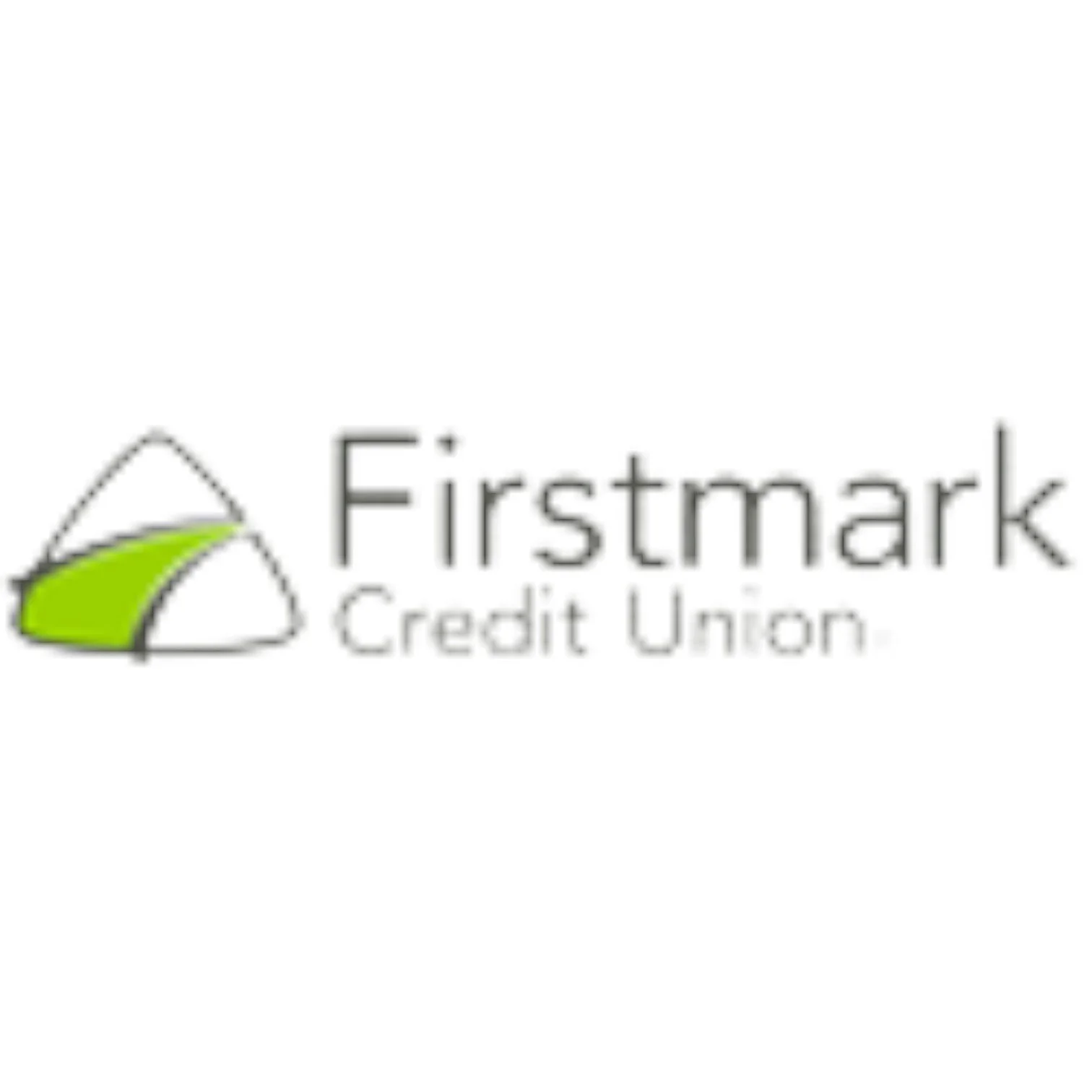 Firstmark Credit Union logo with a stylized triangular graphic and black text.