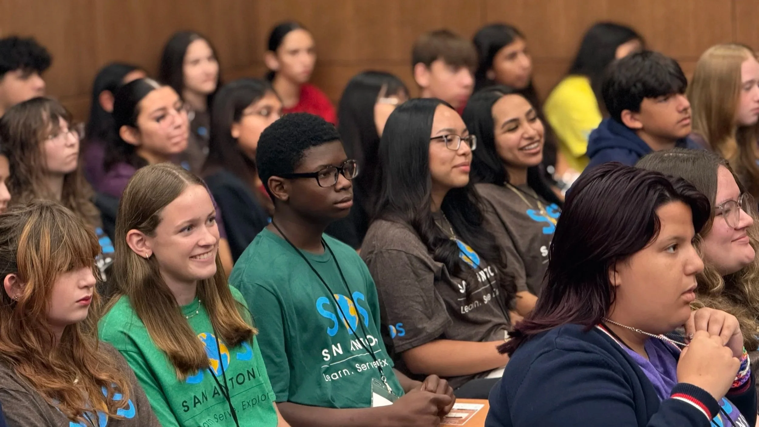 Students observing a federal court hearing