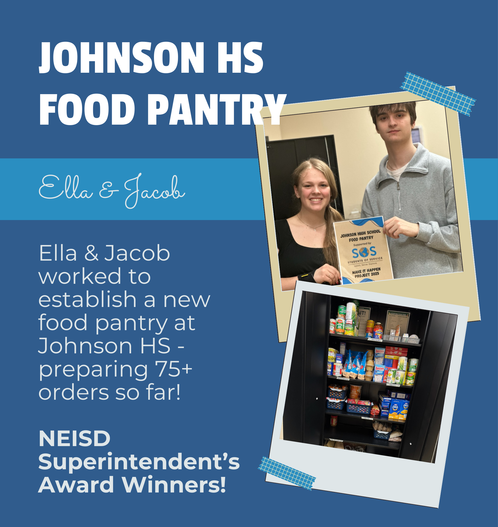 Johnson HS food pantry project