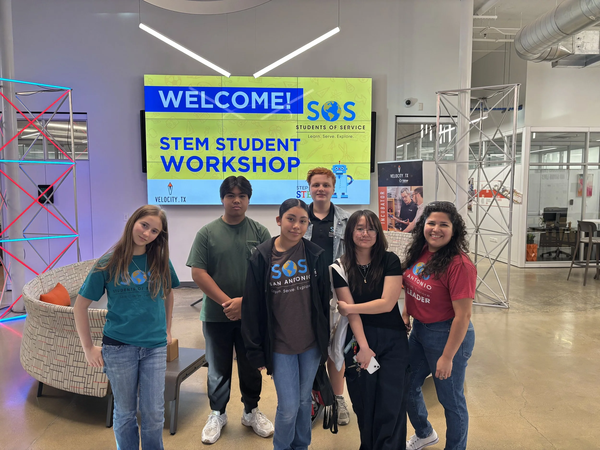 STEM workshop group photo