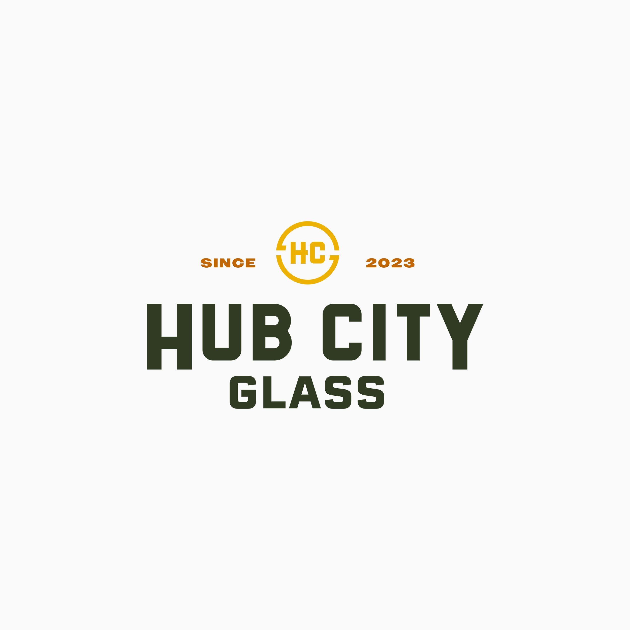 Hub City Glass Branding