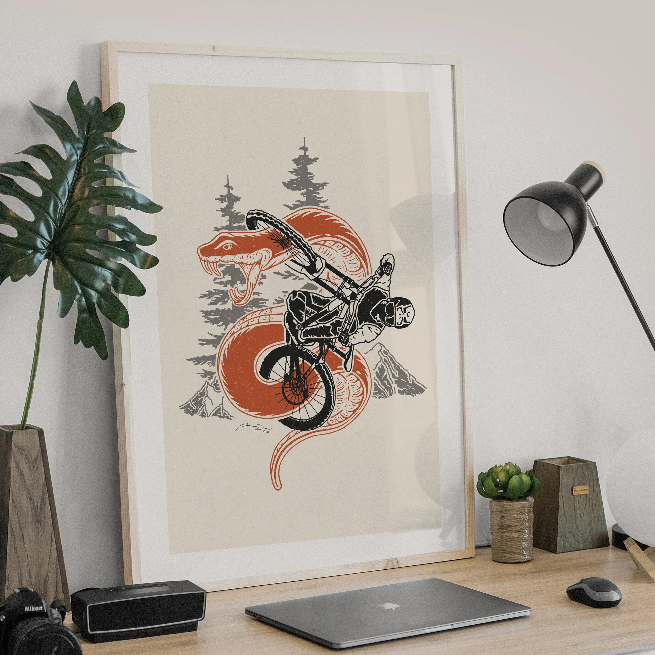 Mountain Bike Illustration