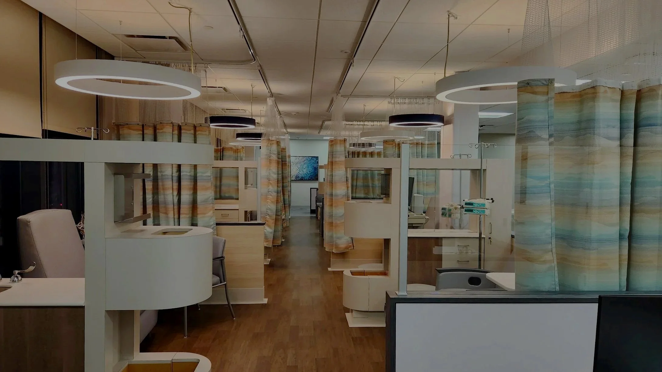 double sided infusion station