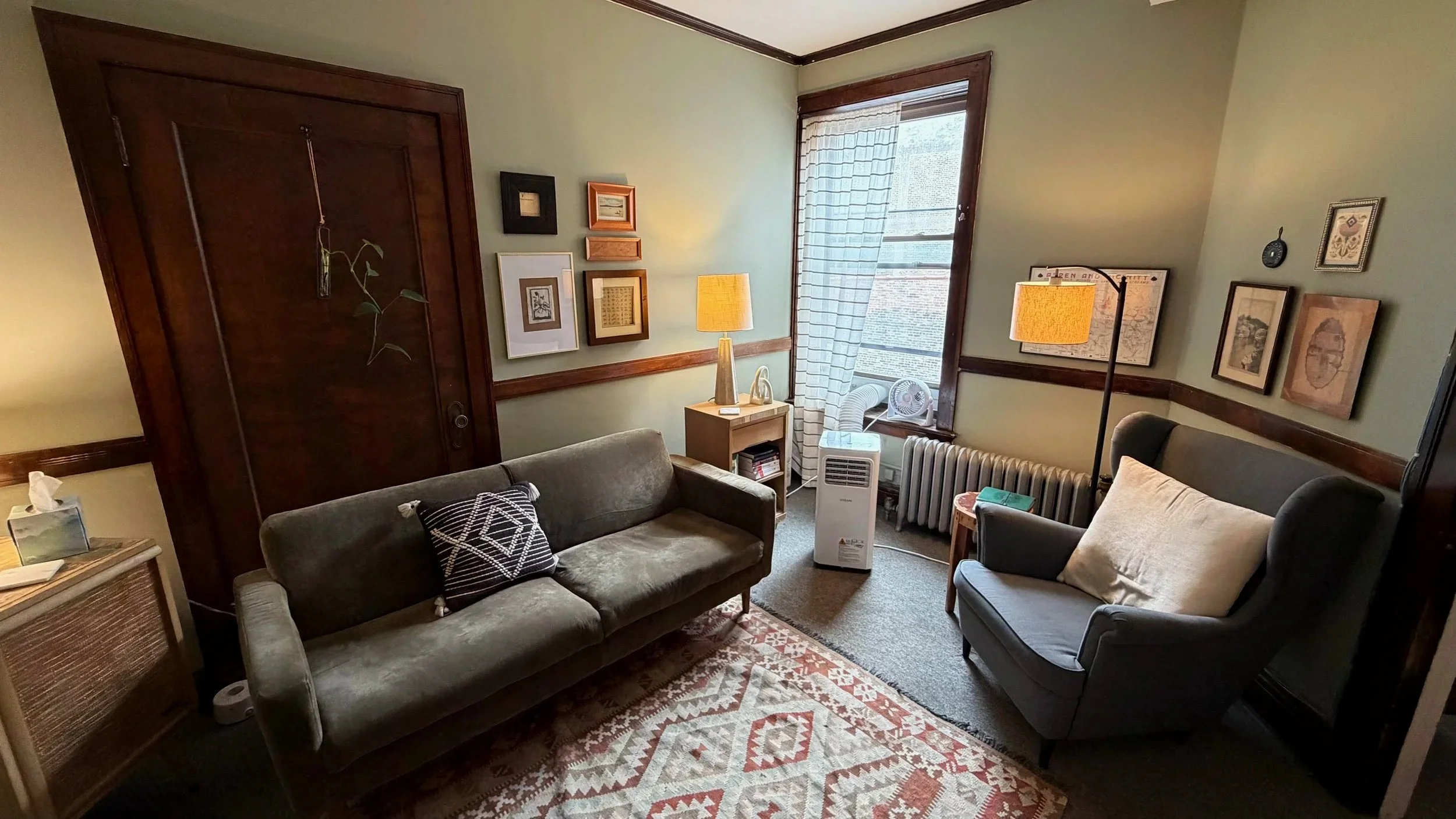 Photo of Eric Geweniger's office used for therapy appointments.