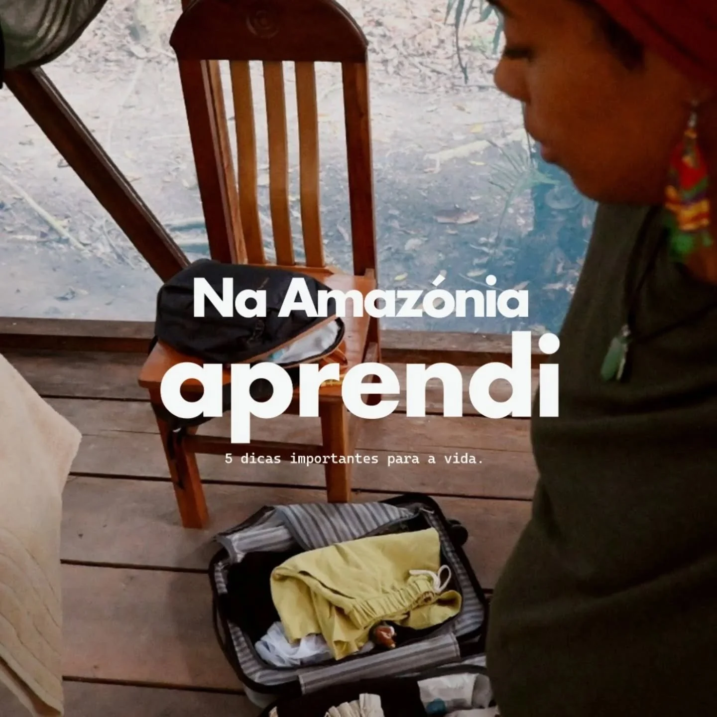 Tira peso, mesmo sem ir de viagem 🍀

Devo ter sido a pessoa com a mala mais pequena na selva. Ao arrependimento seguiu-se a paz, pois a M&atilde;e Natureza mostrou-me que o essencial era estar conectada, descal&ccedil;a e &agrave; escuta. No final d