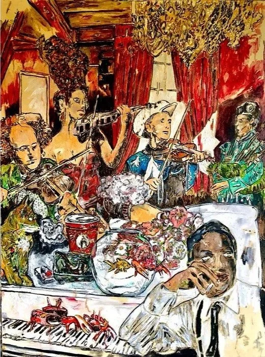  Mark Flake 
 King Cole   
oil on canvas 
48 x 36 in.