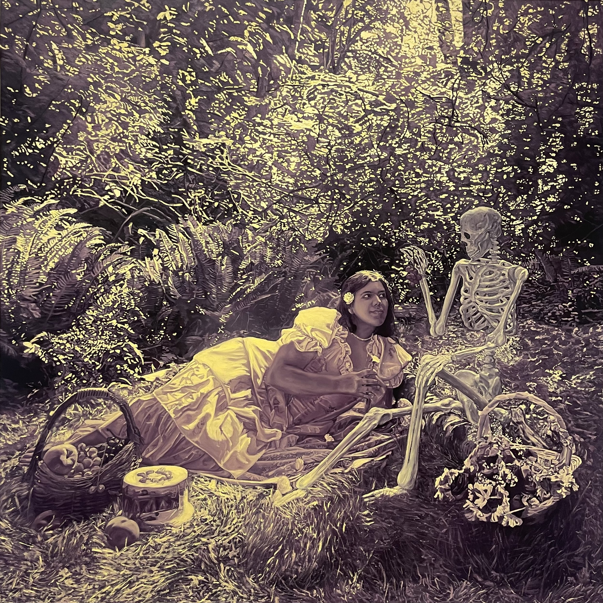   Shall I Compare Thee to a Summer’s Day?   Oil on Panel 72”h x 72”w 2026