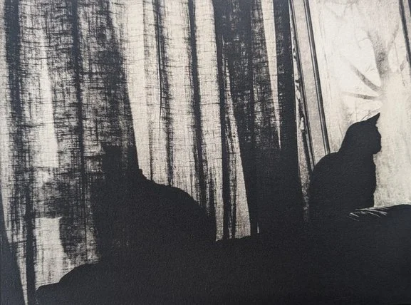  Margaret Day 
 Now Cat Hair is an Accessory   
photopolymer 
8.25 x 11 in. 
$200