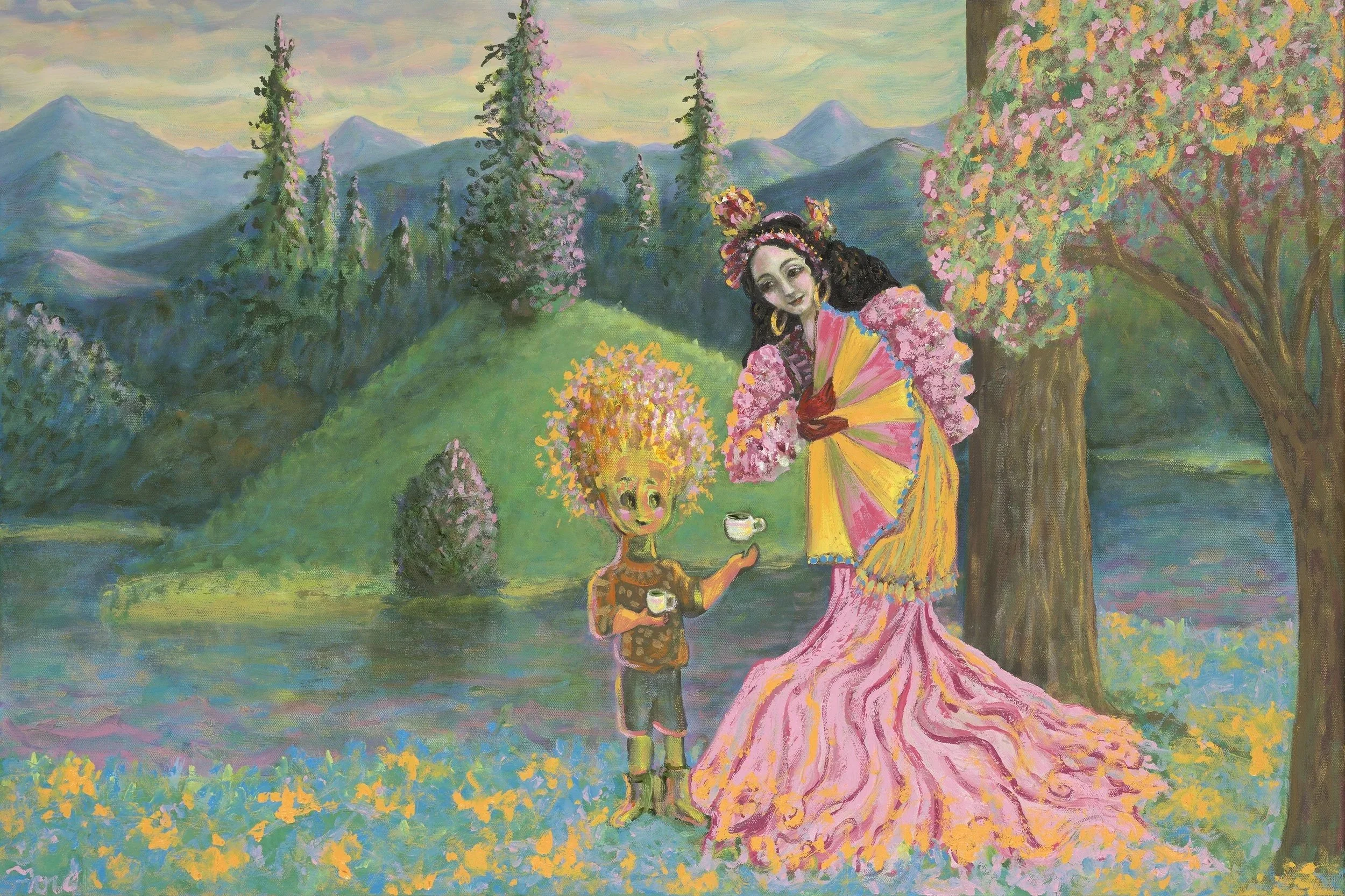  Jo Ford  
  Bon Tempe   
2022 
oil on canvas 
24 x 36 in.