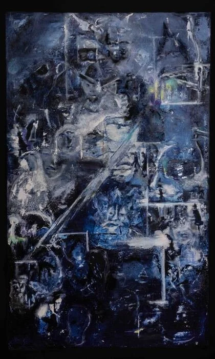  Carolyn Stevenson 
 Remote Viewing   
acrylic on canvas 
60 x 36 in.