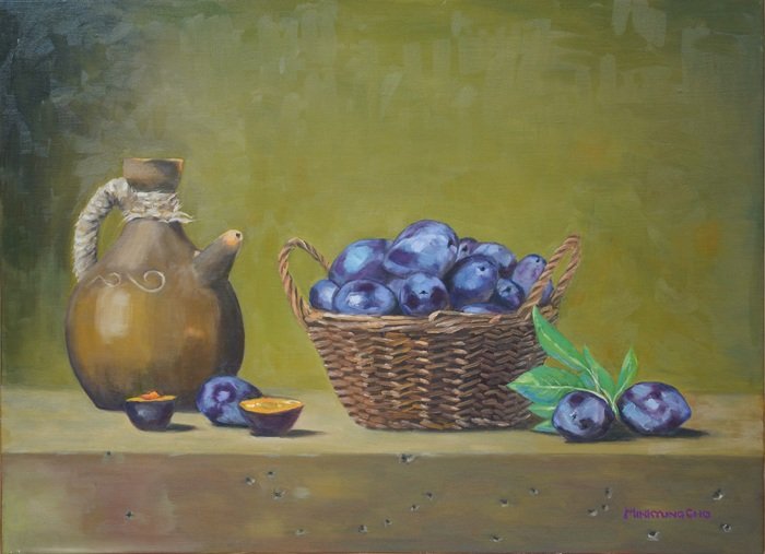  Min Kyung Cho 
 Harvest Bounty   
oil on canvas 
20.9 x 28.6 in.