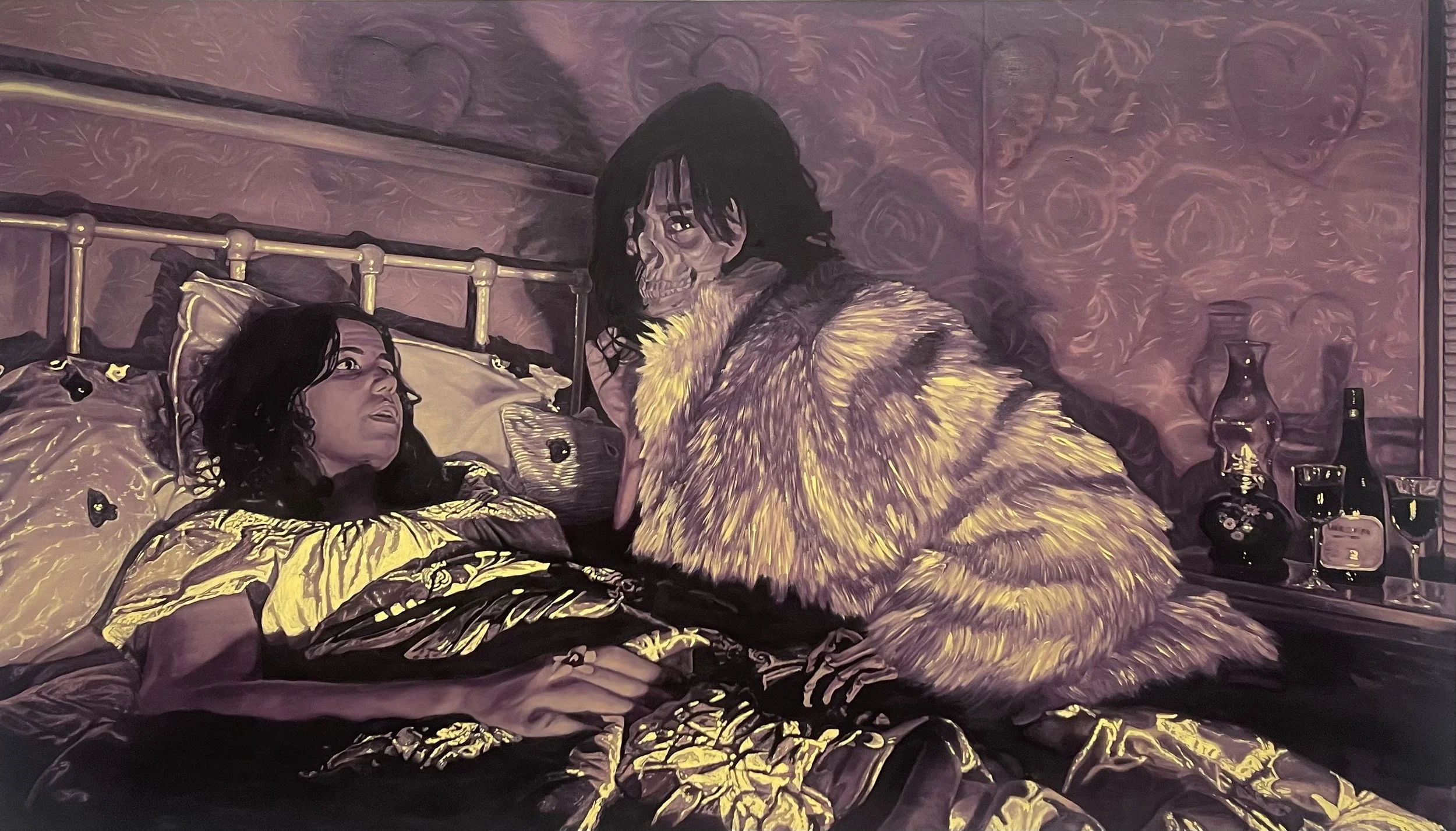   La Petite Mort   Oil on Panel 48”h x 84”w 2026