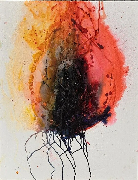  Jessica Nash 
 AfterBurn   
mixed media on canvas 
30 x 24 in. 
$1,200