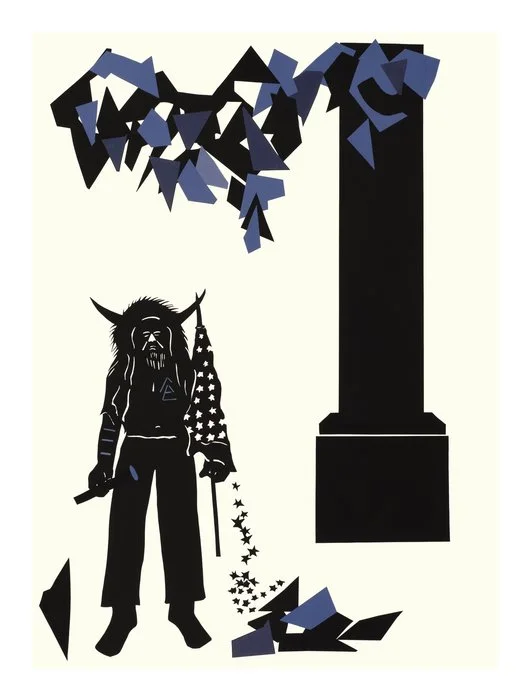  Sarah Banks 
 Shamanic Dreams   
paper cut/digital print 
30 x 22 in. 
$600