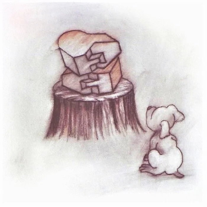  Lee Musgrave 
 Block Heads   
pastel and pencil on paper 
15 x 12 in. 
$300