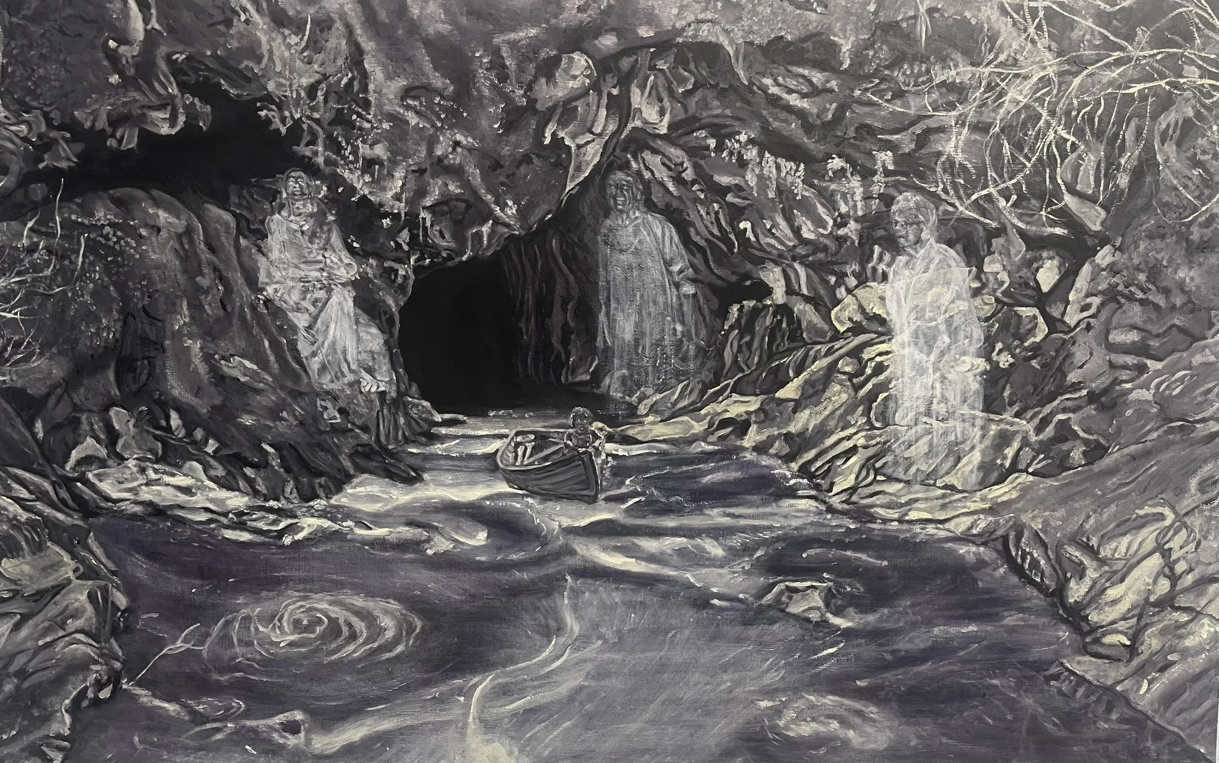   Voyage of Life: Childhood  
 Oil on Panel
 30”h x 48”w
 2024