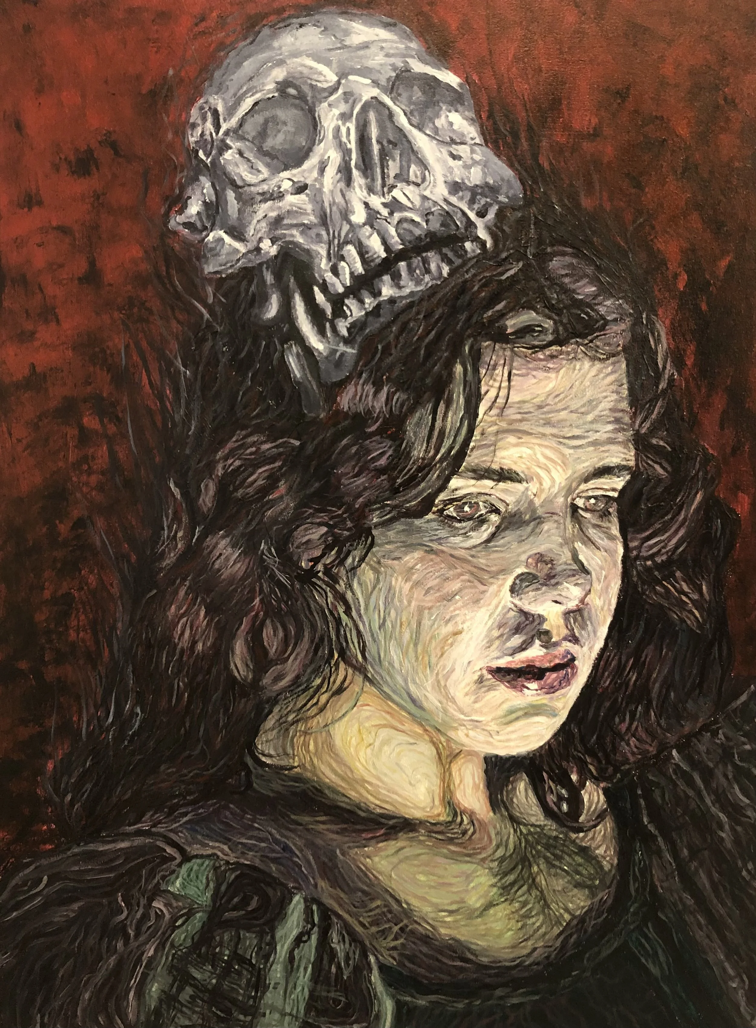   Bewitched   Acrylic on Canvas 24”w x 32”h 2023